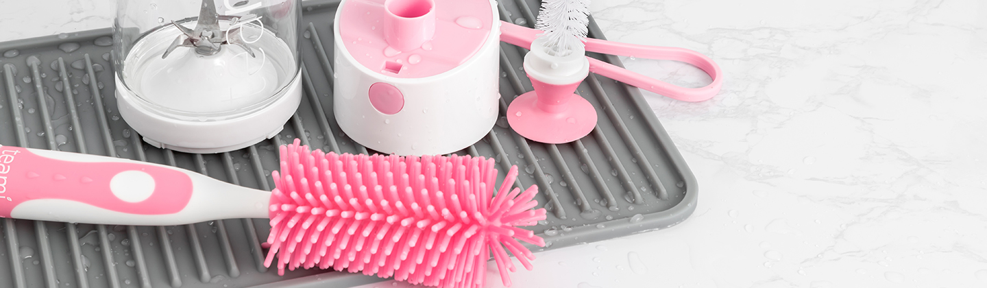 Teami Clean, 2-in-1 Silicone Bottle Brush
