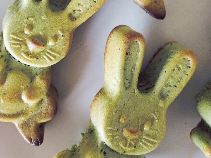 Vegan Matcha Bunny Cake