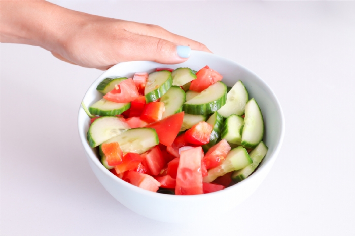 Simple Tomato Cucumber Salad